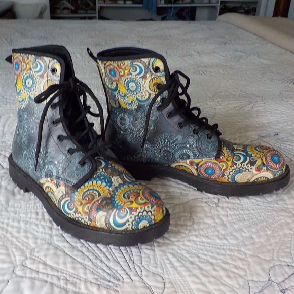 UnBranded Shoes - Moto UNISEX Print Boots FINAL $